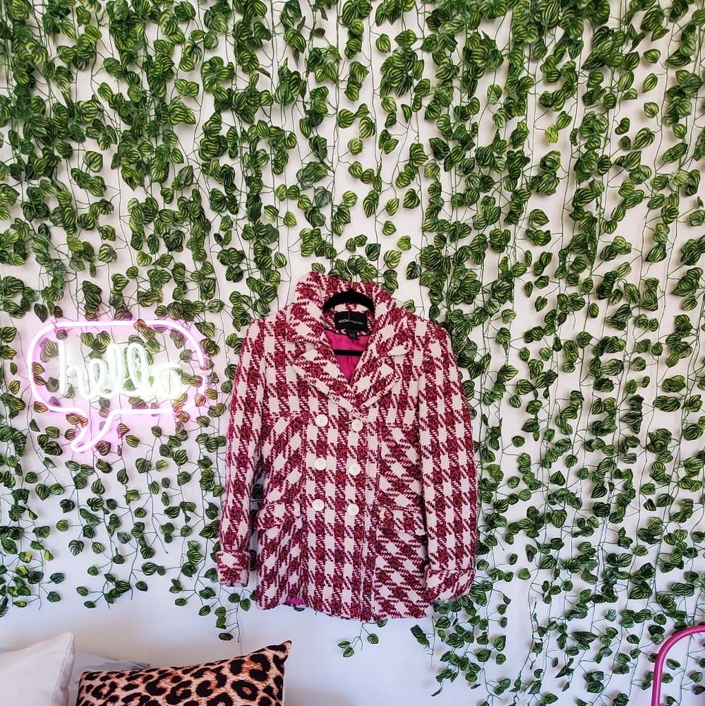 Pink pea coat